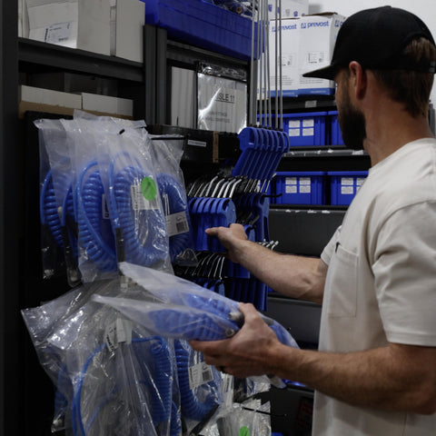 Advanced Air & Vacuum air compressor equipment, parts, and service company showrooms in Southern California and Arizona.