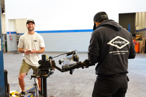 Advanced Air & Vacuum Automotive Division supporting automotive shop equipment sales, service, and lift inspections from El Cajon.